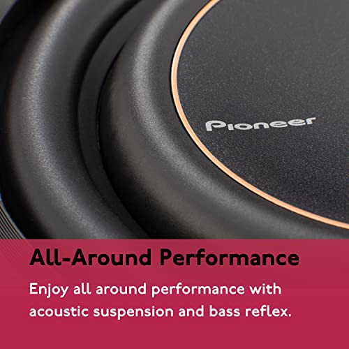 PIONEER TS-D10LS2 - Powerful 10-inch Shallow Subwoofer, 1300 Watts Peak PowerSingle 2 Ohms Voice Coil and Compact Design for Deep Bass,Black PIONEER TS-D10LS2 - Powerful 10-inch Shallow Subwoofer, 1300 Watts Peak PowerSingle 2 Ohms Voice Coil and Compact Design for Deep Bass,Black